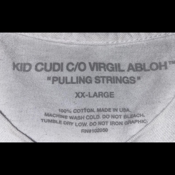 ❌KID Cudi x Virgil Abloh Pulling Strings Tee -SOLD - Picture 8 of 11